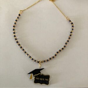Class of 2026 No Que No Graduate necklace